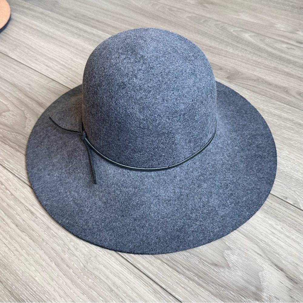 100% wool gray hat